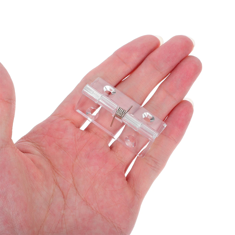 

6pcs Invisible Door Hinge Concealed Automatic Self-Closing Acrylic Hinges for Cabinet Cupboard Closet Durable Spring Loaded