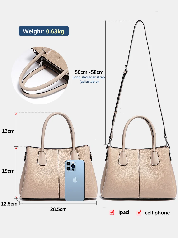 Imagem -03 - Zency-bolsala de Couro Genuíno para Mulheres Bolsa Designer Feminina Bolsa de Alça Superior Luxo Crossbody Fivela Dupla Bolsos de Compartimento ol