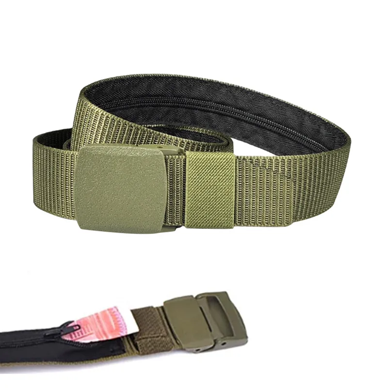 Travel Hidden Cash Anti Theft Waist Belt DIY Strap Belt Waist Packs Pouch Wallet Burglar Hiding Money Belt Bag Length 120cm