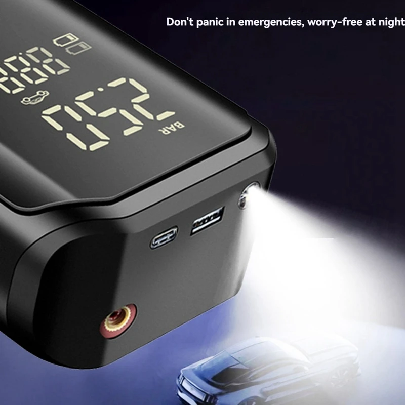

Electric Ball Pump Portable Sports Automatic Ball Air Pump With Digital Precise Pressure Gauge