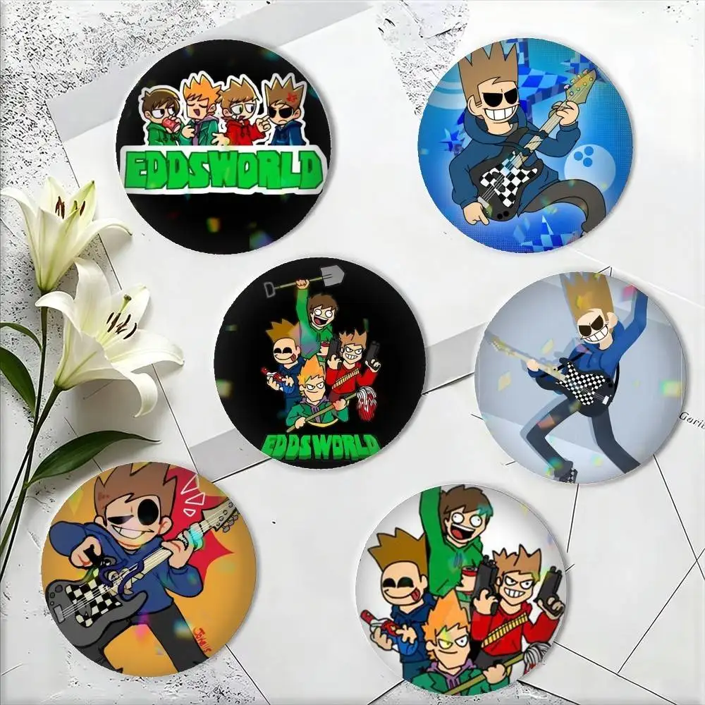 

Eddsworld-D Cartoon 25mm 32mm 44mm 58mm 75mm Brooches Badges Pins for Accessories Gift