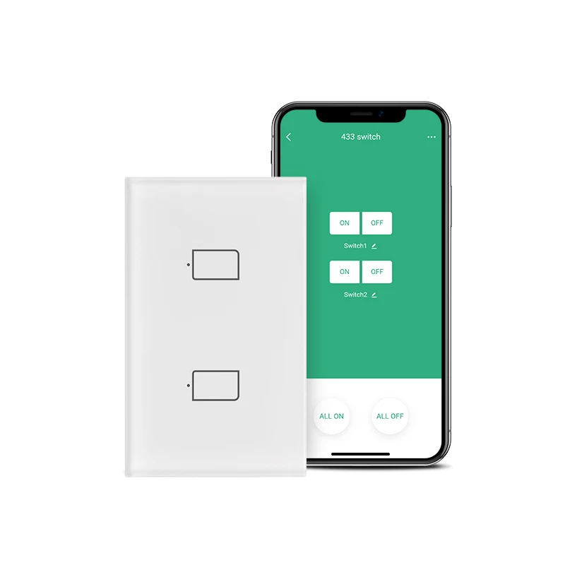 

No Neutral Required BroadLink TC2S US Smart Light Switch Compatible with Alexa, Google Home and IFTTT, RM PRO Required