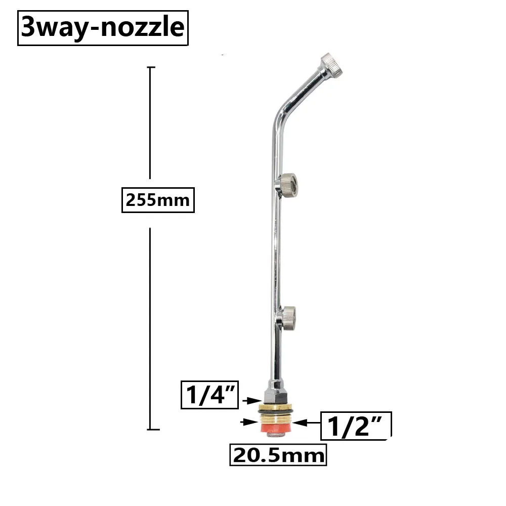 1/2 1/4 Cal nici opryskiwacz ogrodowy dysza 1/2/3/4/5 otwór mgła wodna dysza nawadniania zraszacze ogrodowe