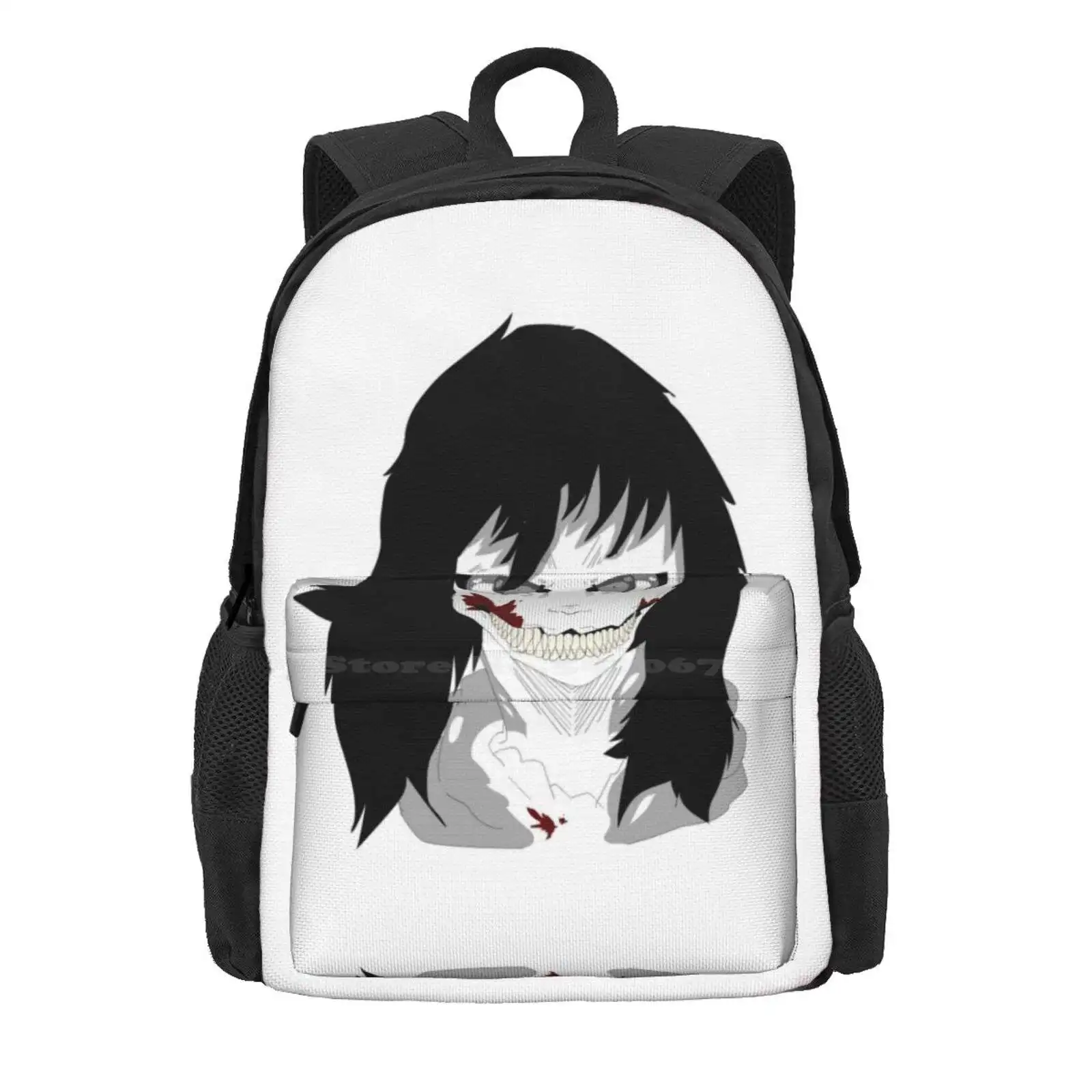 Jeff The Killer Creepypasta Merchandise Hot Sale Schoolbag Backpack Fashion Bags Jeffthekiller Creepypasta Fnaf