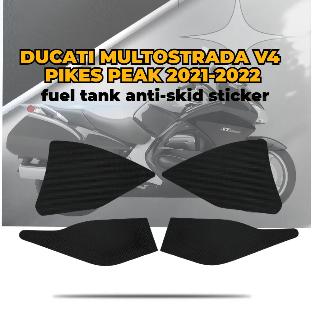 

For DUCATI MULTOSTRADA V4 PIKES PEAK 2021-2022 Anti Slip Fuel Oil Tank Side Knee Grip Decal Protector Pad Motorcycle Stickers