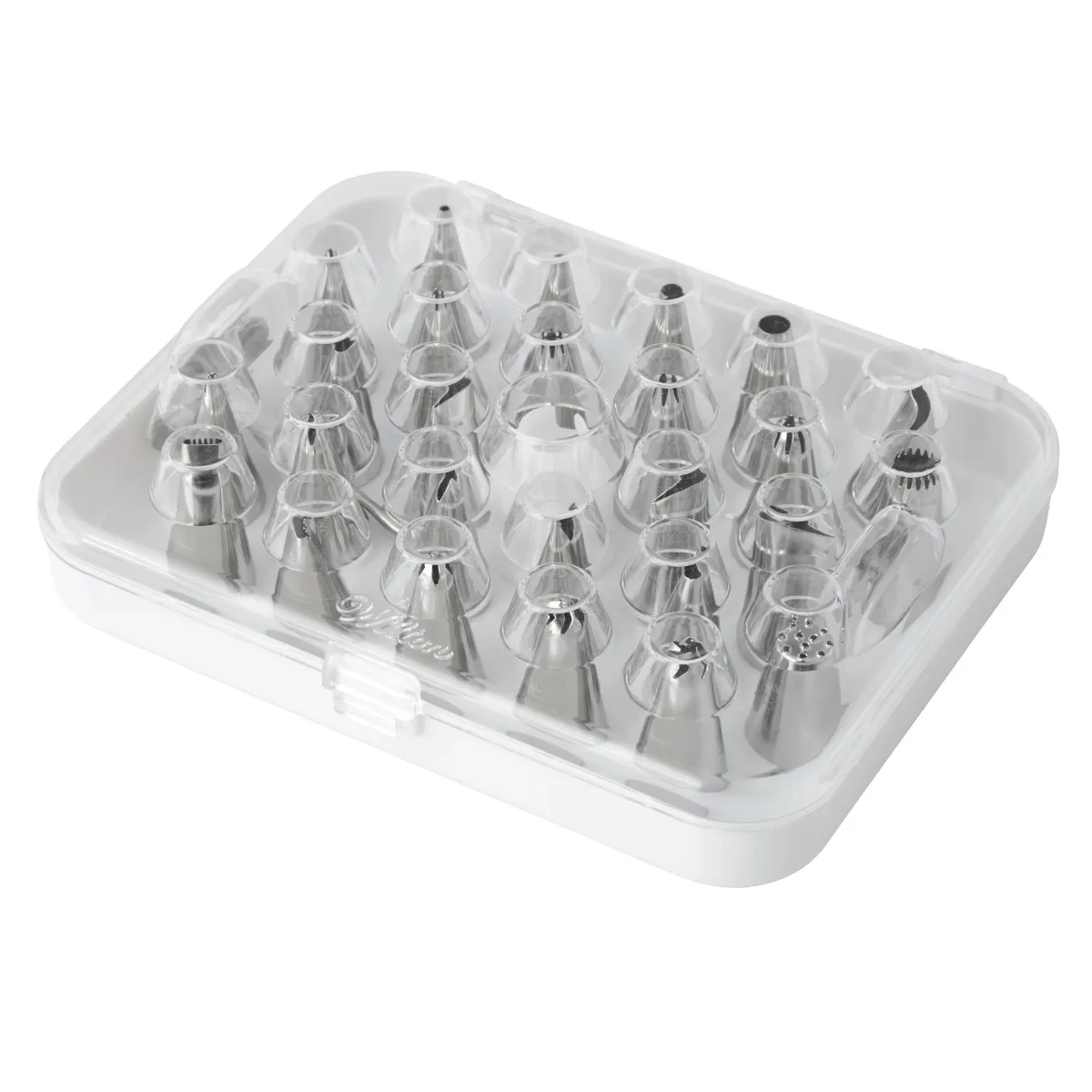 

Deluxe Decorating Tip Set, 29-Piece, Stainless Steel and Plastic,Easy Cleaning