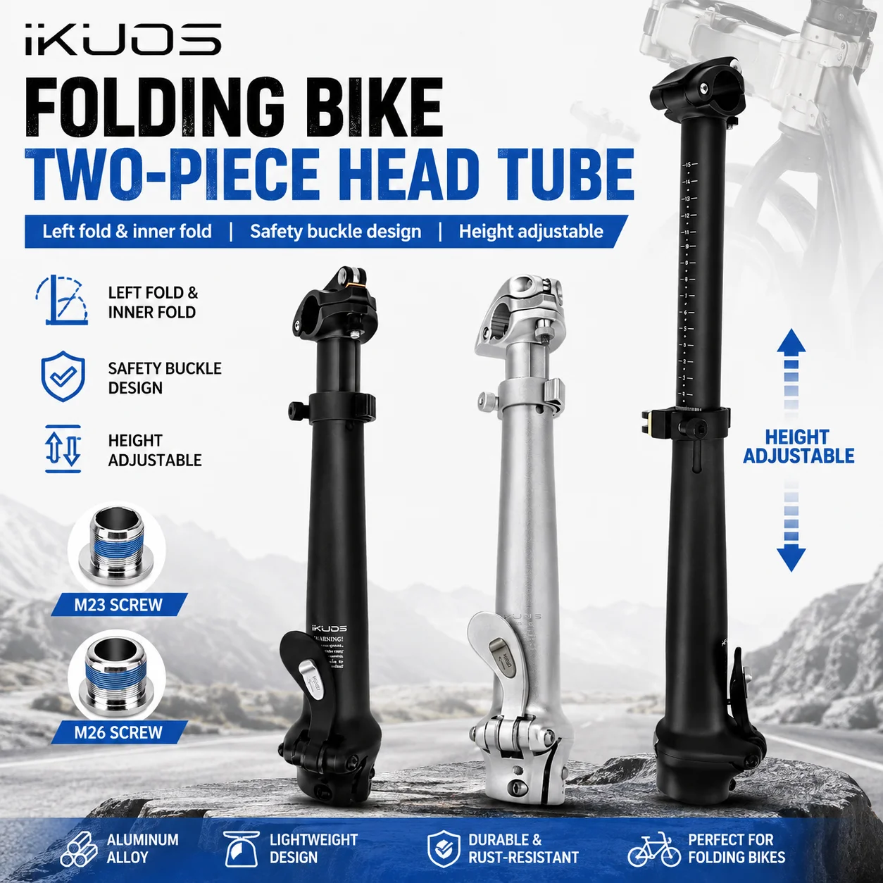 ikuos-folding-bike-telescopic-head-tube-two-piece-aluminum-alloy-inner-folding-stem-handlepost-for-dahon-fnhon-bicycle-parts