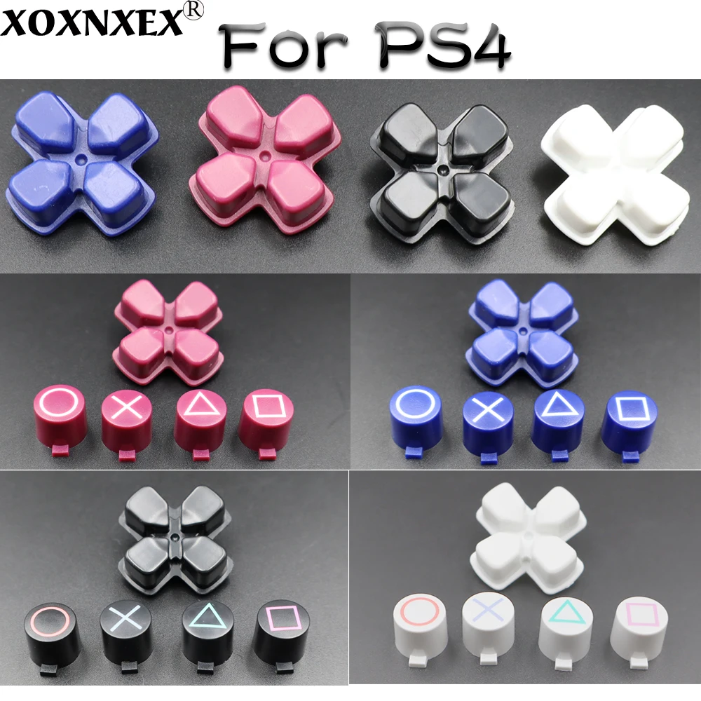 For PS4 Gamepad ABXY Function Button Key Buttons Kit Replacement For P4 Controller Direction Cross Button
