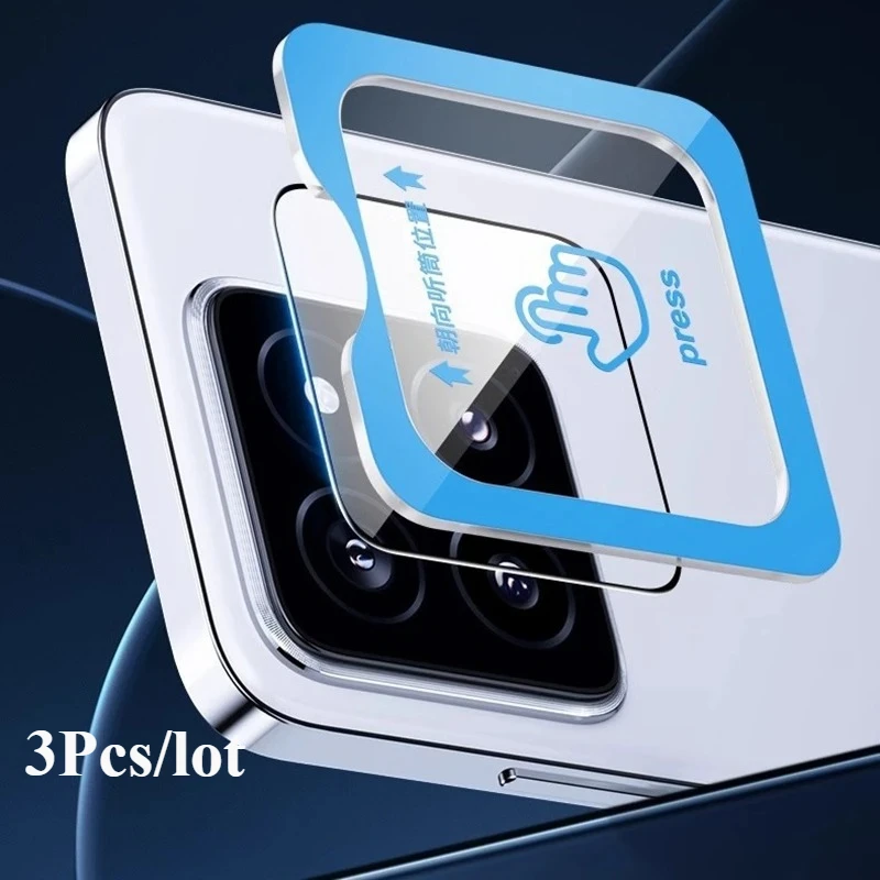 3Pcs Camera Tempered Glass For Xiaomi mi 15 14 Pro 14 Ultra 15Spro Civi 4 5 Pro Mix Fold 4 Lens Protector Easy To Instal