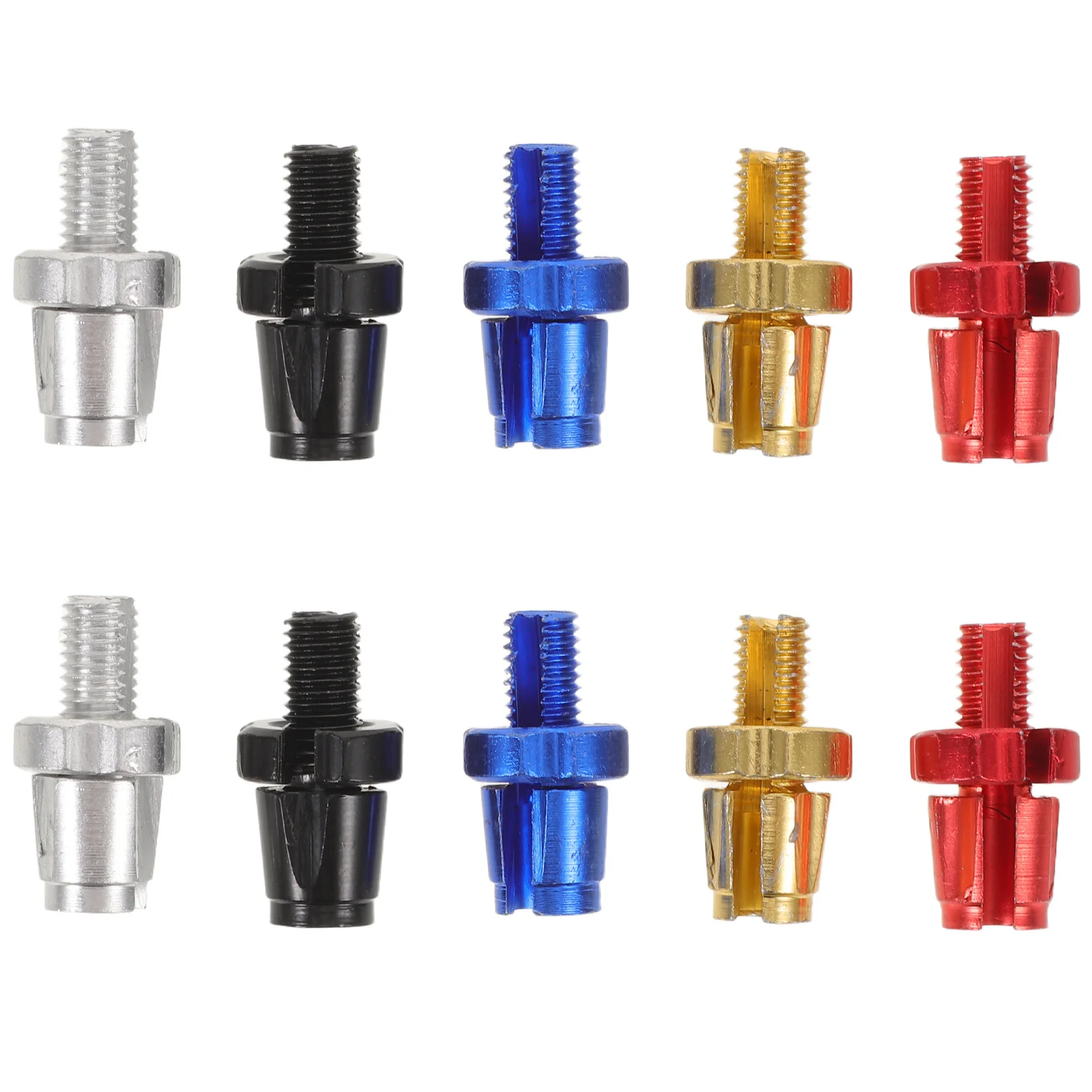 

10pcs Bicycle Brake Screws M7 Aluminum Alloy Bolts Bike Lever Adjuster For Mountain Road Bikes Barrel Adjuster Fastener - Disc
