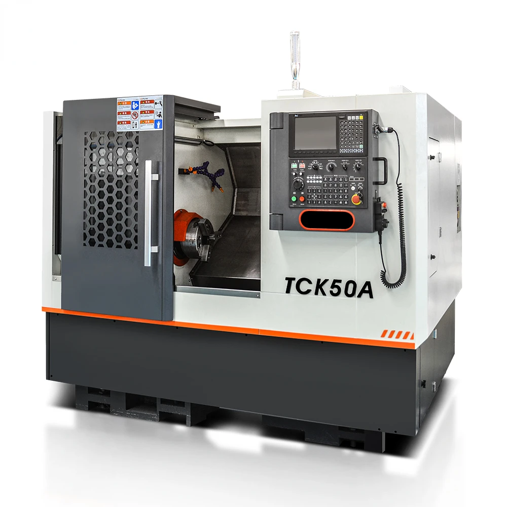 Heavy Duty Turning Lathe And Milling And Drilling Machine Tck50 Slant Bed Cnc Lathe With Live Tooling