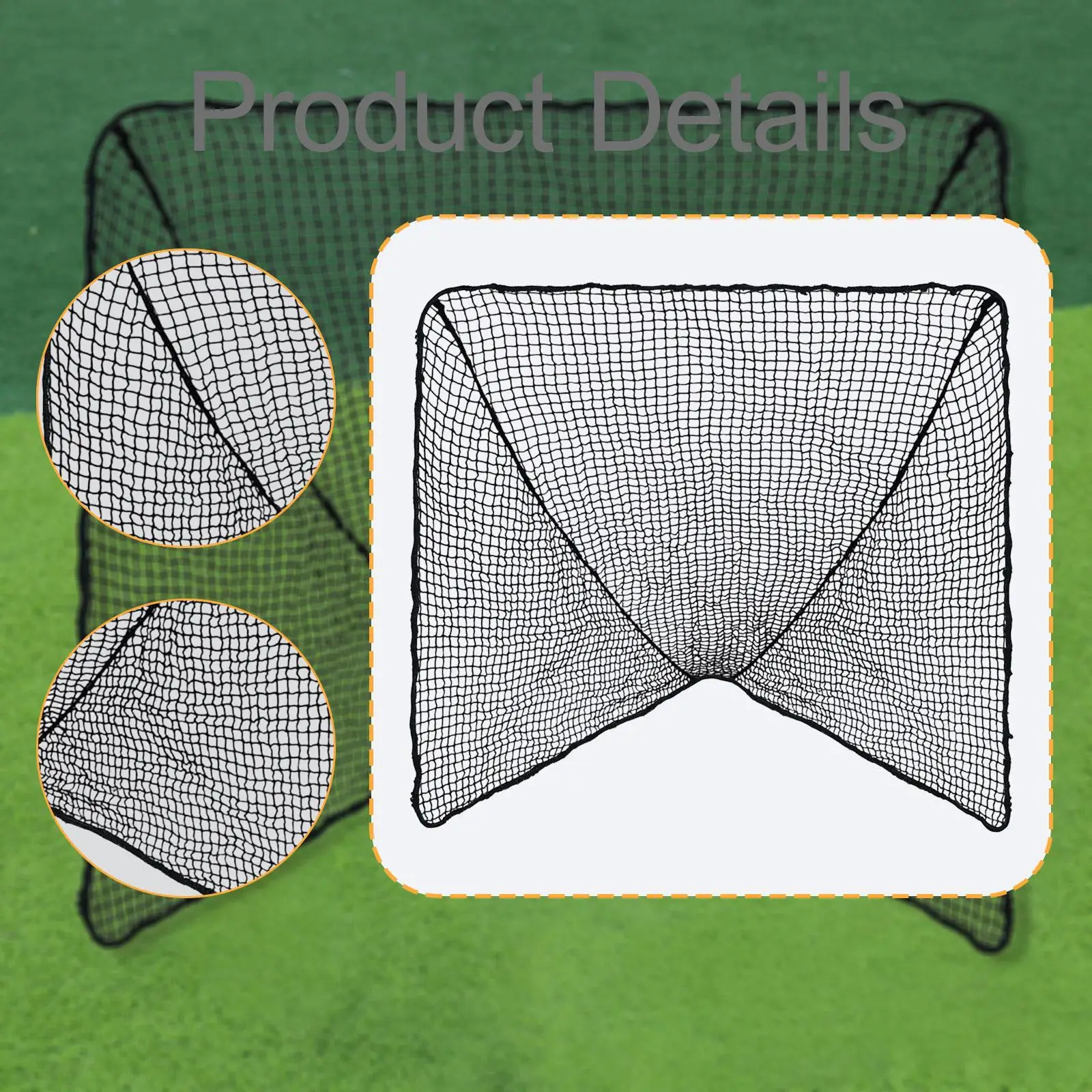 شبكة أهداف لاكروس المحمولة، نايلون محمول متعدد الاستخدامات للأطفال والكبار، ملحقات التدريب، شبكة التدريب، #5