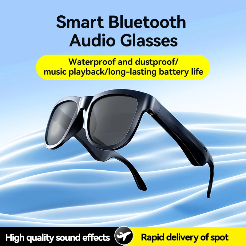 

Умные очки, голосовой помощник, водонепроницаемые Bluetooth, умные солнцезащитные очки, защита от синего света, открытые умные очки, НОВИНКА