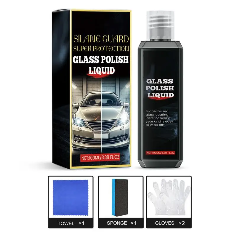 Keramische Coating Voor Auto 'S Watervlekken Verwijderaar Auto Watervlekken & Olie Verwijderaar Glas Stripper Glazenwasser Vloeistof 100Ml Super