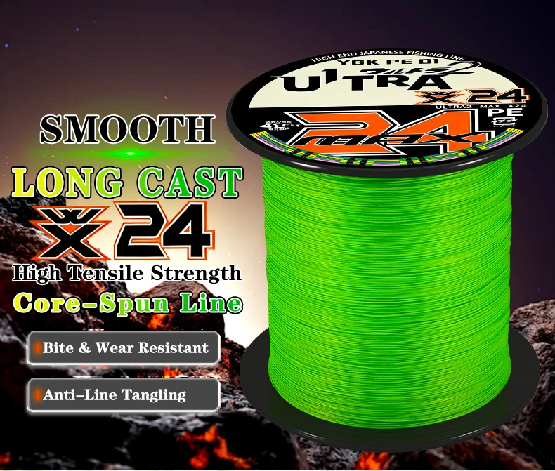 Neue YGK G-Soul X24 Strands PE Geflochtene Angelschnur 300/500/1000M Ultra-Multifilament Angelschnur Super Glatte Karpfen-Angelschnur – Detail 1