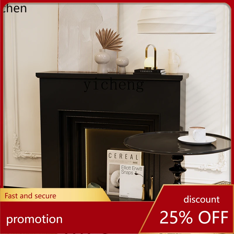 

YFY with Light Art Simple Internet Celebrity Fireplace Wall Cabinet Entrance Cabinet Wall Edge Curio Cabinet
