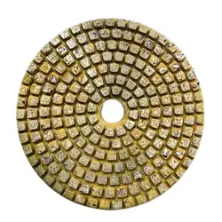 1PCS 4 Polegada Super Diamante Polimento Pad 100mm Cobre Bond Metal Wet Polishing Pad para Mármore Granito Pedra Disco de Moagem Rápida