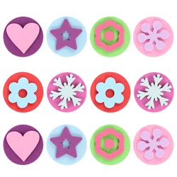 12 Pcs Painting Stamps Kids Educational Toy Lifelike Rubber Stampers Assorted Mini Sponge Stamp School Supplies Self