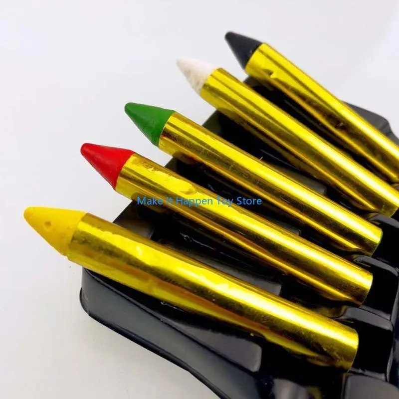 28ec 안전 페이스 페인팅 크레용 세탁 가능한 바디 안료 메이크업 크레용 어린이를위한 24 색 성인 파티 무대 공연