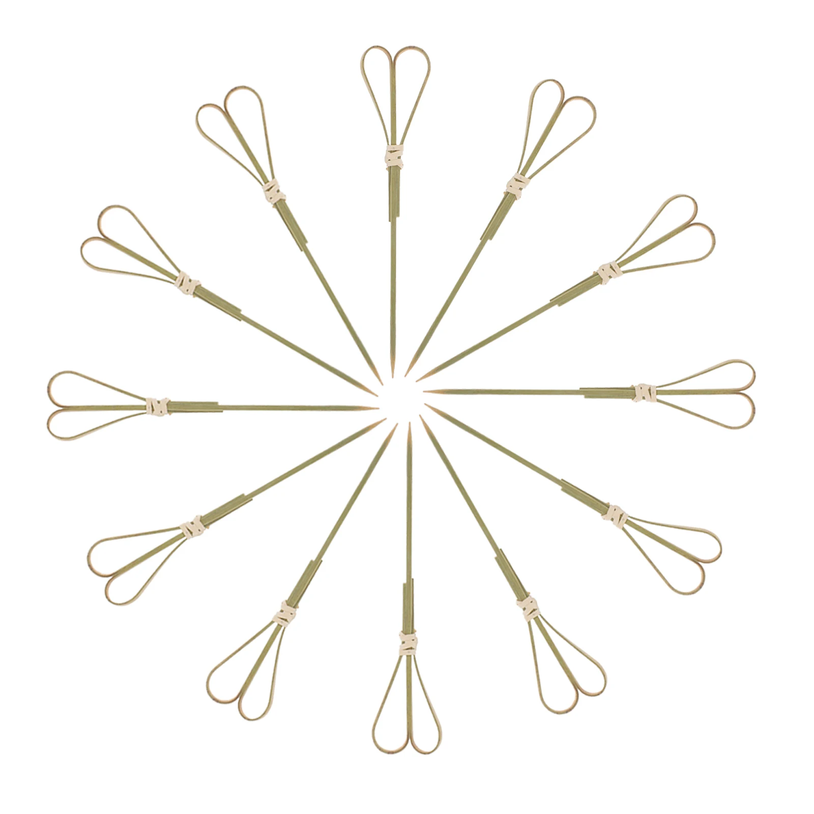 

100pcs 12Cm Cocktail Handmade Bamboo Wine Picks Disposable Fruit Picks Party Appetizer Scissors Shaped Banboo Sticks For Bar Ktv