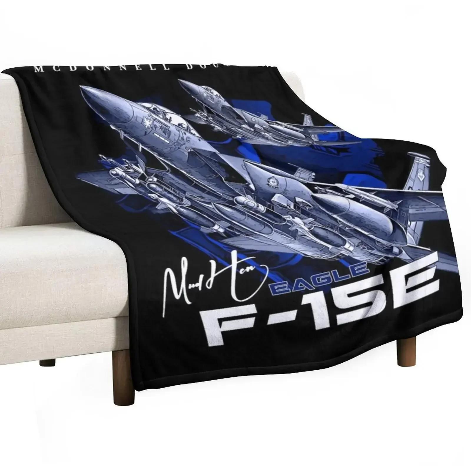 

F-15E Eagle Fighterjet Throw Blanket Kid'S anime Tourist Blankets