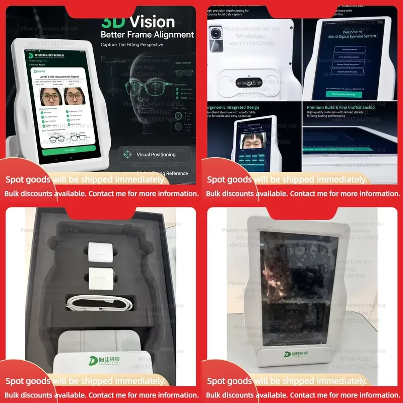 New AI Powered Digital Spectacle Lens Positioning Device 3D Face Screen DG800 Pro for Optical Shops