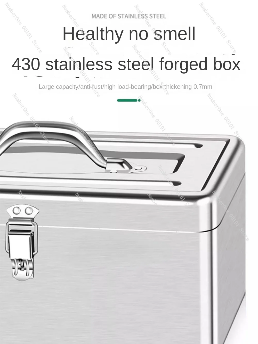 Stainless Steel Toolbox Industrial Grade Thickened Iron Box Household Hardware Storage Organizer Box