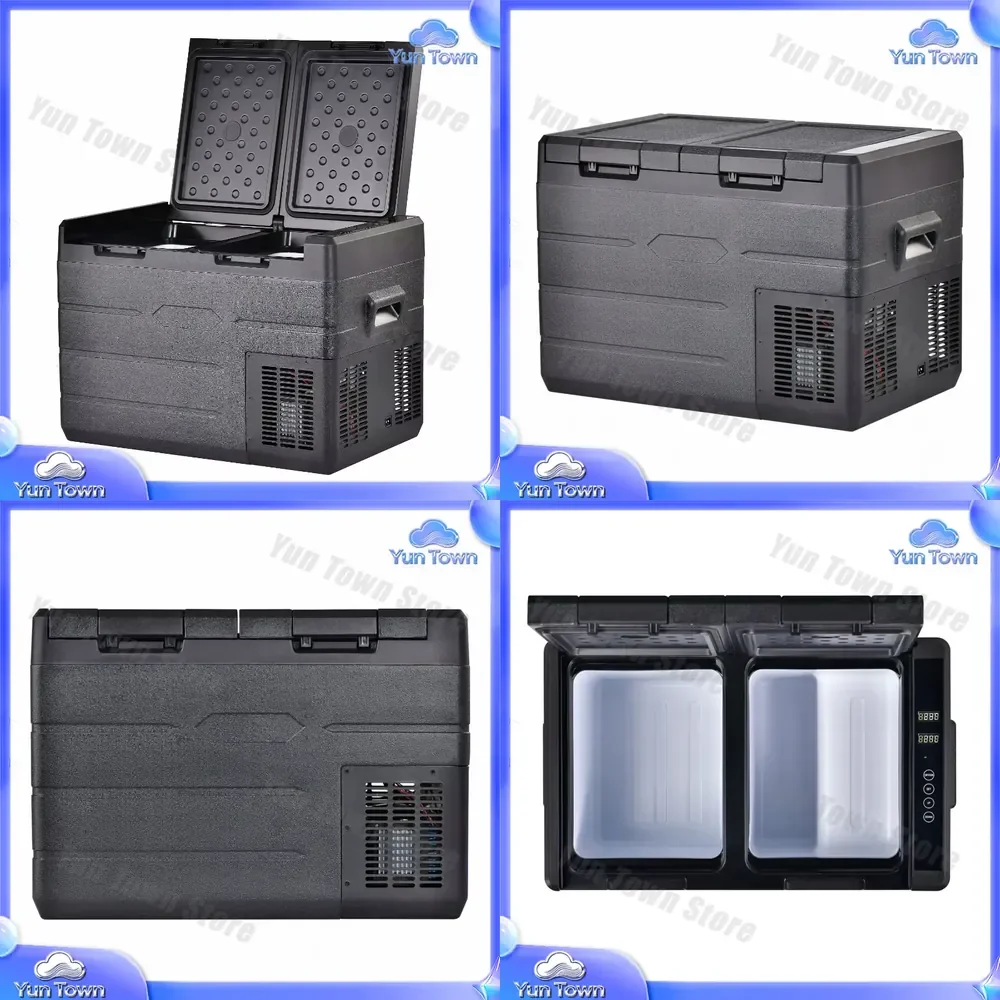 for Durable 12V 24V Portable Car Refrigerator Mini Fridge for Vehicle RV Truck Camper Outdoor Travel Camping Storage Cooling