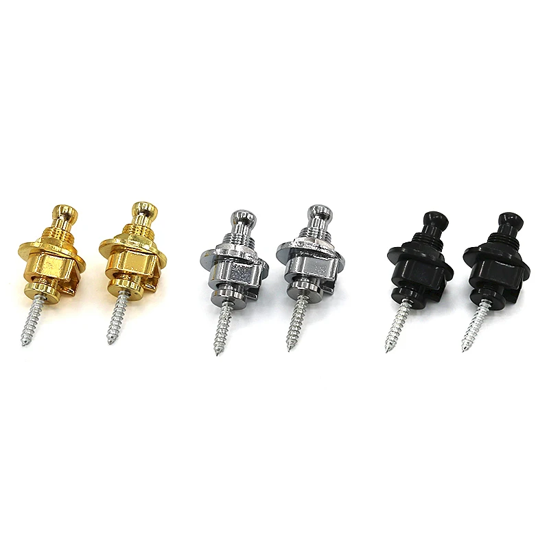 HUATOOL-Guitar tail nail strap buckle mushroom flat head metal ABS strap button electric guitar strap nail piano nail complete