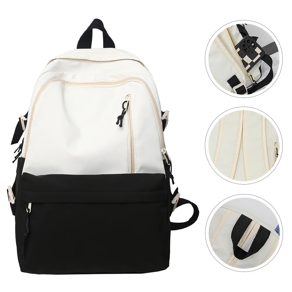 حقيبة ظهر للكمبيوتر المحمول بسعة مقاومة للماء للطلاب في الهواء الطلق للمدرسة والمكتب والمشي لمسافات طويلة للاستخدام اليومي