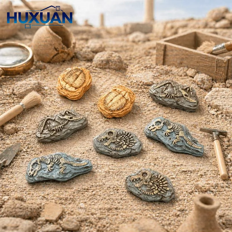 3/4/8pcs Realistic Mini Fossil Model Micro Landscape Desktop Decoration Ornaments, Home, Sand Tables/Bonsai/Photography Props