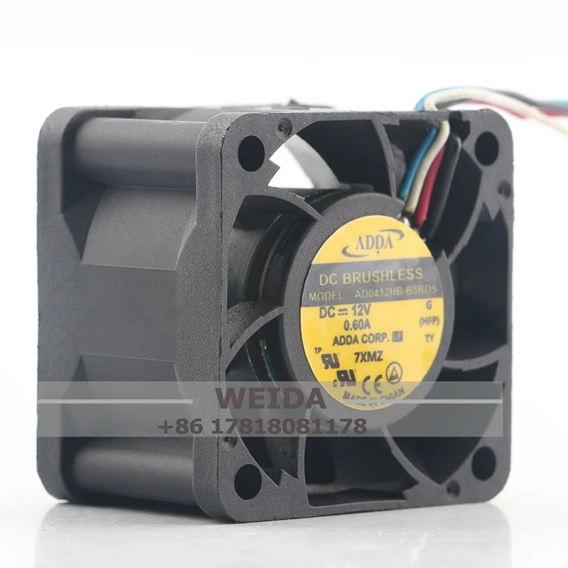 

Вентилятор охлаждения ADDA 5V 24V 48V DC12V 0.60A AC EC 4028 40X40X28MM 4CM для серверного корпуса, высокоскоростной, с функцией ШИМ, AD0412HB-B5BDS