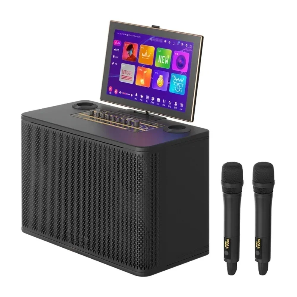 

Hot-selling black professional speaker, wireless Bluetooth player, portable card system audio set, experience the