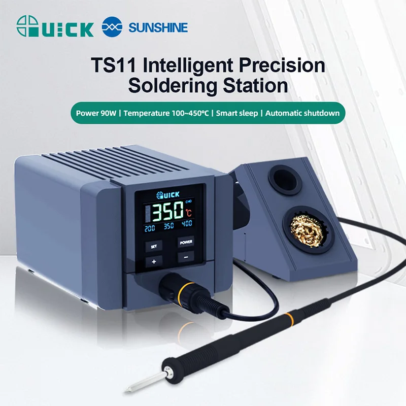 

QUICK TS11 Smart Precision Soldering Station with HD Color Screen for Mobile Phone Repair High Power Welding Table