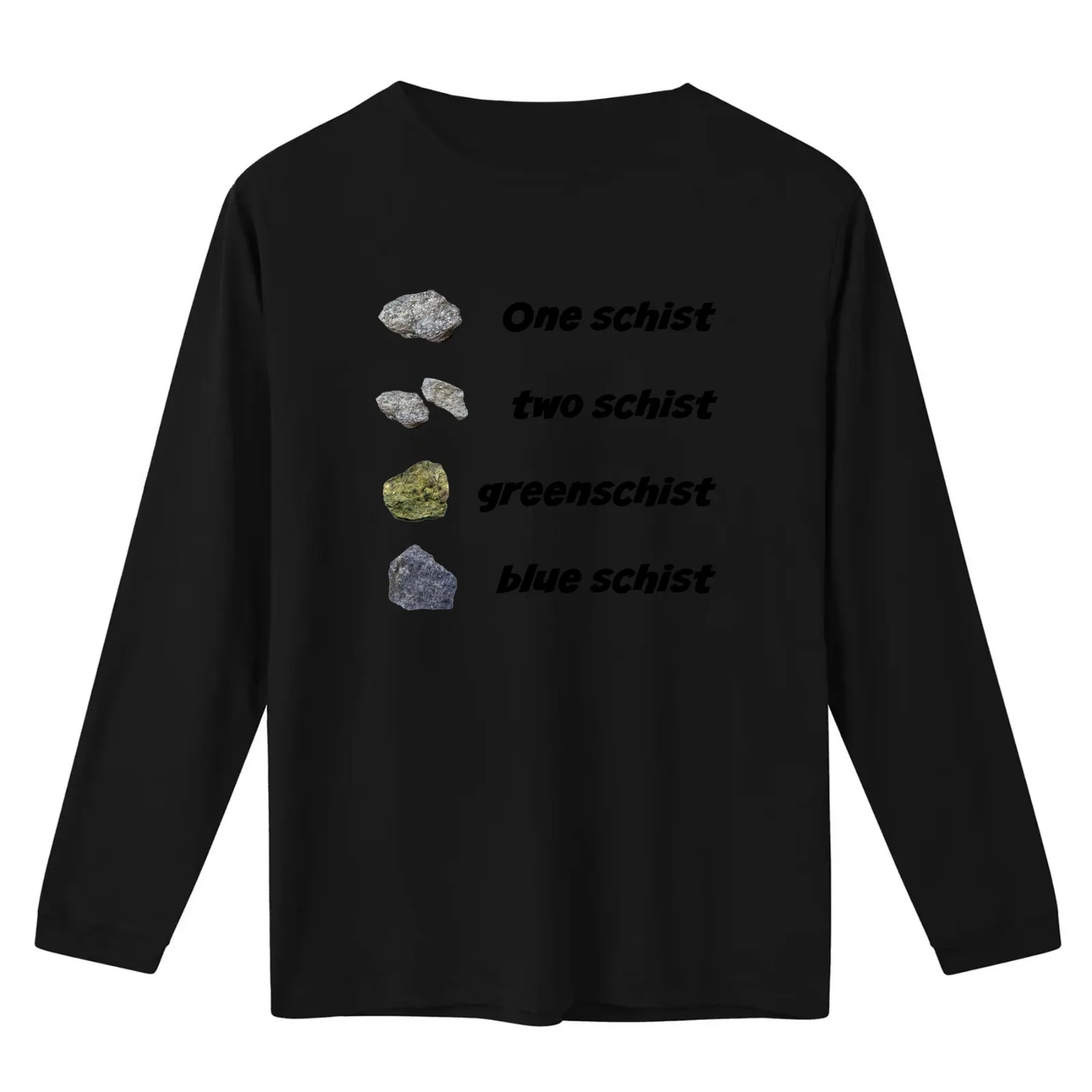 Funny geology geologist One Schist Two Schist T-Shirt Summer Casual Cotton Tee Oversized Streetwear Tops Unisex Men Women