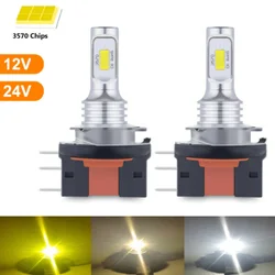 2Pcs Led H15 H11B H8B Bulbs Canbus 80W 20000Lm Car Lights 12V 24V Csp Super Bright Auto Lamps For Vw Golf Audi Kia Bmw