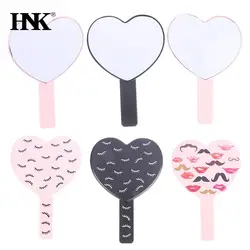 Eyelash Extension Handheld Makeup Mirror Square Makeup Vanity Mirror With Handle Hand Mirror SPA Salon Compact Mirrors