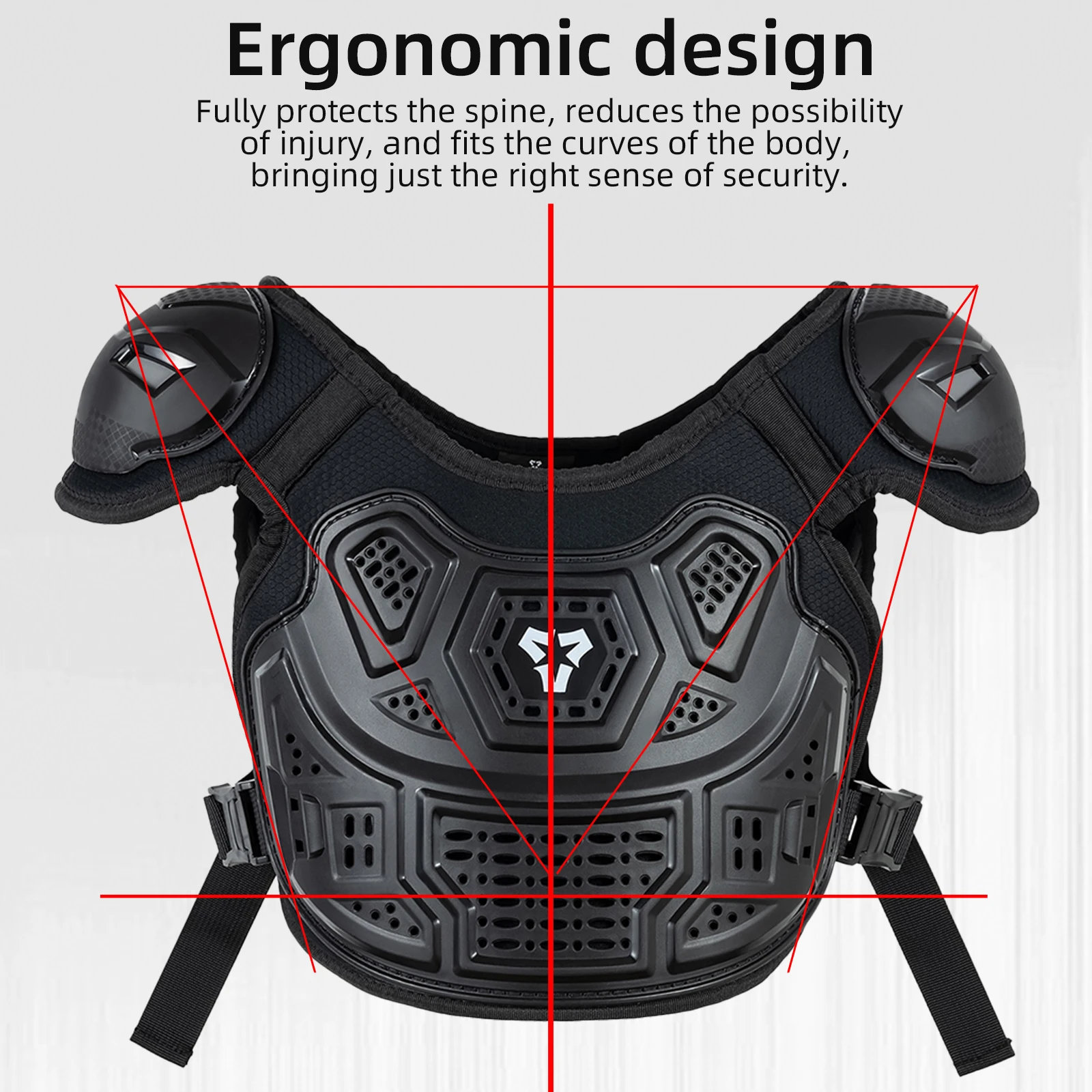 سترة درع الدراجة النارية للأطفال من VEMAR سترة موتوكروس مع كوع واقي ووسادات للركبة درع كامل للأطفال لركوب الدراجات الجبلية ATV #5