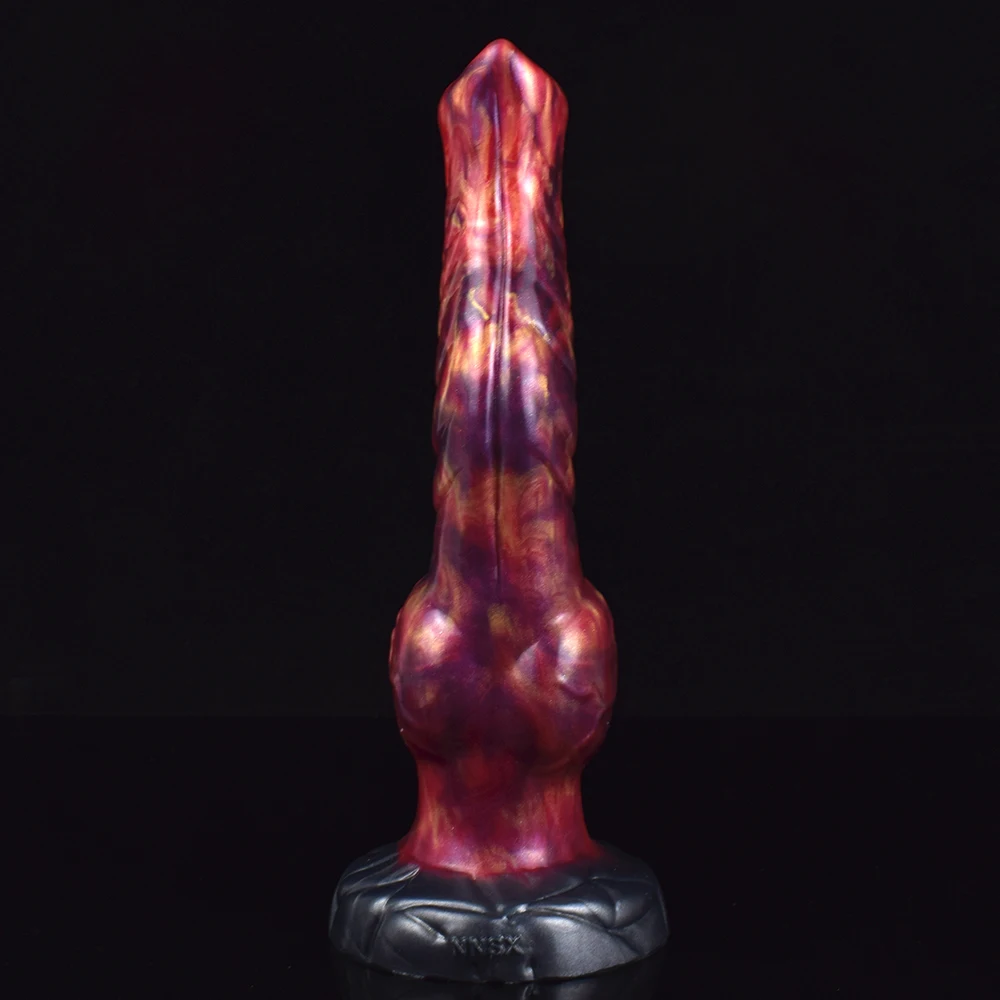 NNSX-S Shape Scales Knot Dragon Dildo com Ventosa, Brinquedo Sexy para Mulheres e Homens, Masturbadores, Massagem Ânus, Fantasy Cock 18, Sex Shop