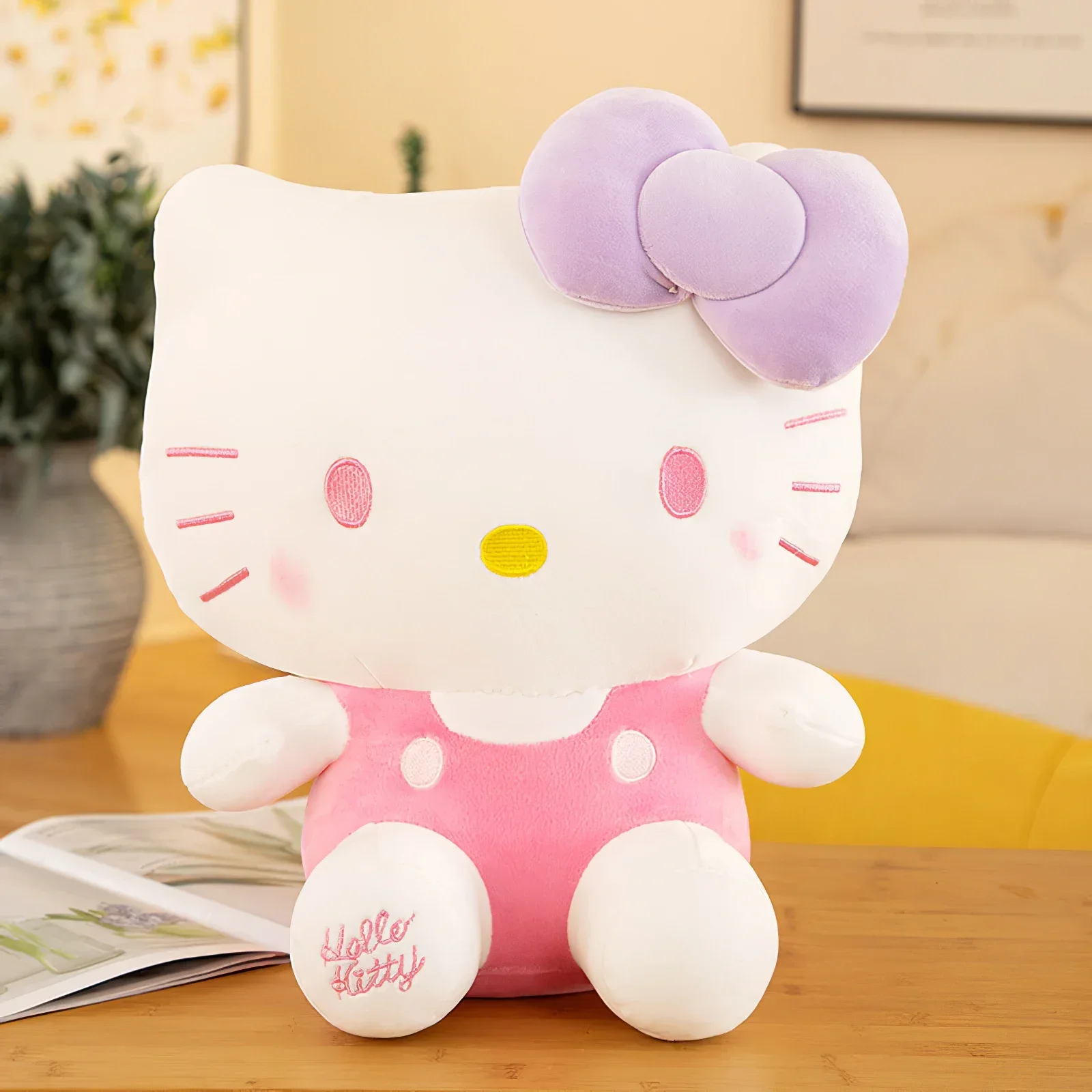 50cm Cartoon Sanrio Hallo Kitty Plüsch tier große Größe Kawaii Frucht kt Katze Plüschtiere weich ausgestopfte Puppe Kissen Kissen Kinder Weihnachts geschenk