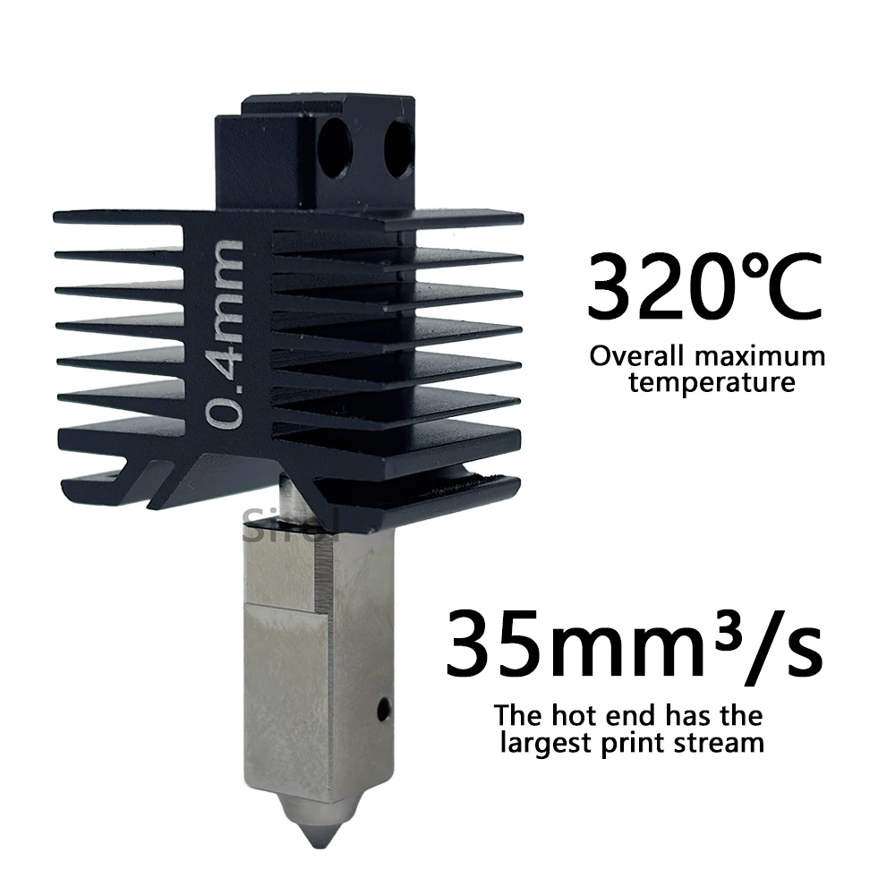 Integrated Hotend For Bambu Lab P1S P1P X1 X1C 0.2/0.4/0.6/0.8mm All-in-one Hardened Steel Nozzle Same As Original High Quality
