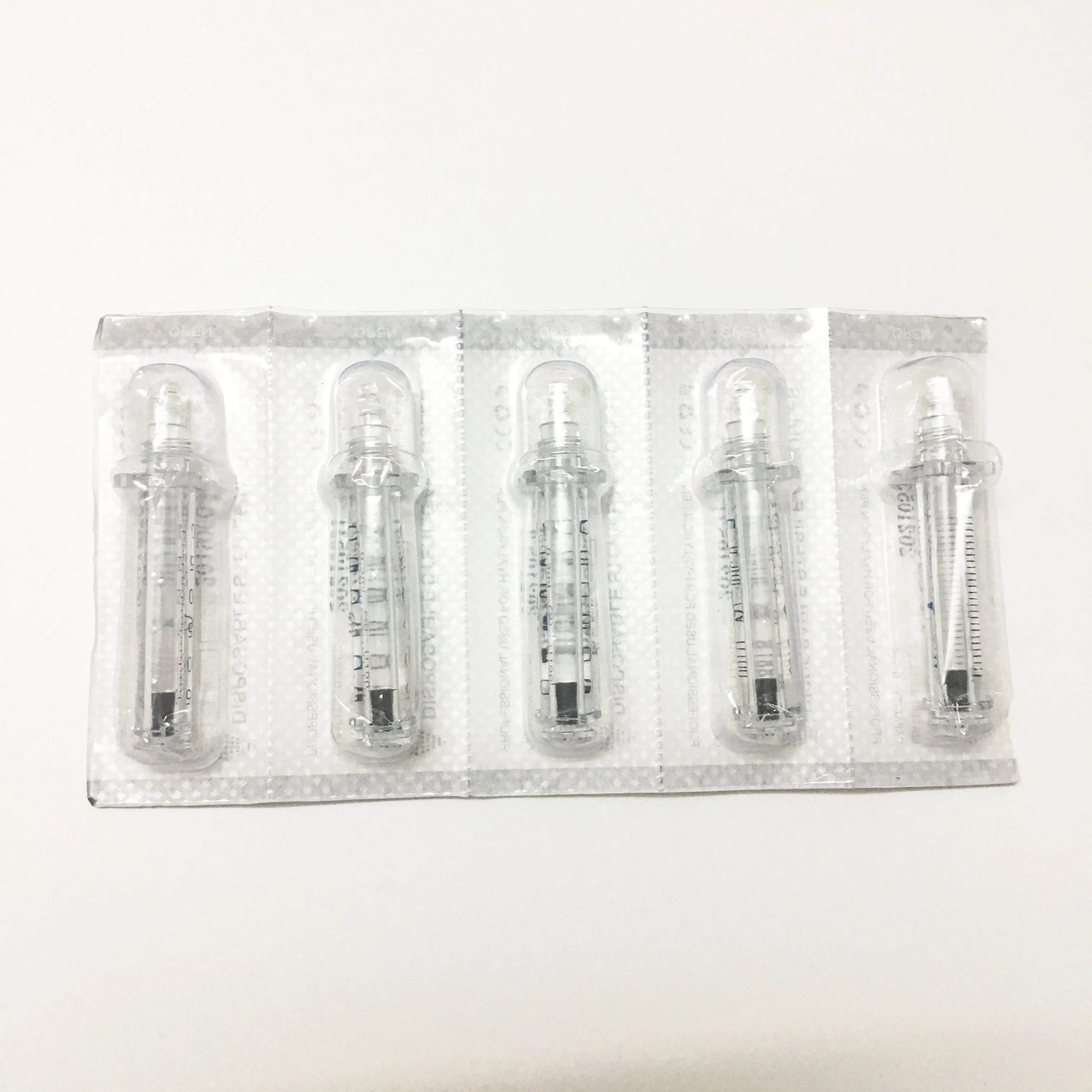 0.3ML 0.5ML Disposable Sterile Ampoule Head Cartridge Hyaluron Pen Syringe Needle Tip For Hyaluronic Acid Pen Gun Lip Lifting