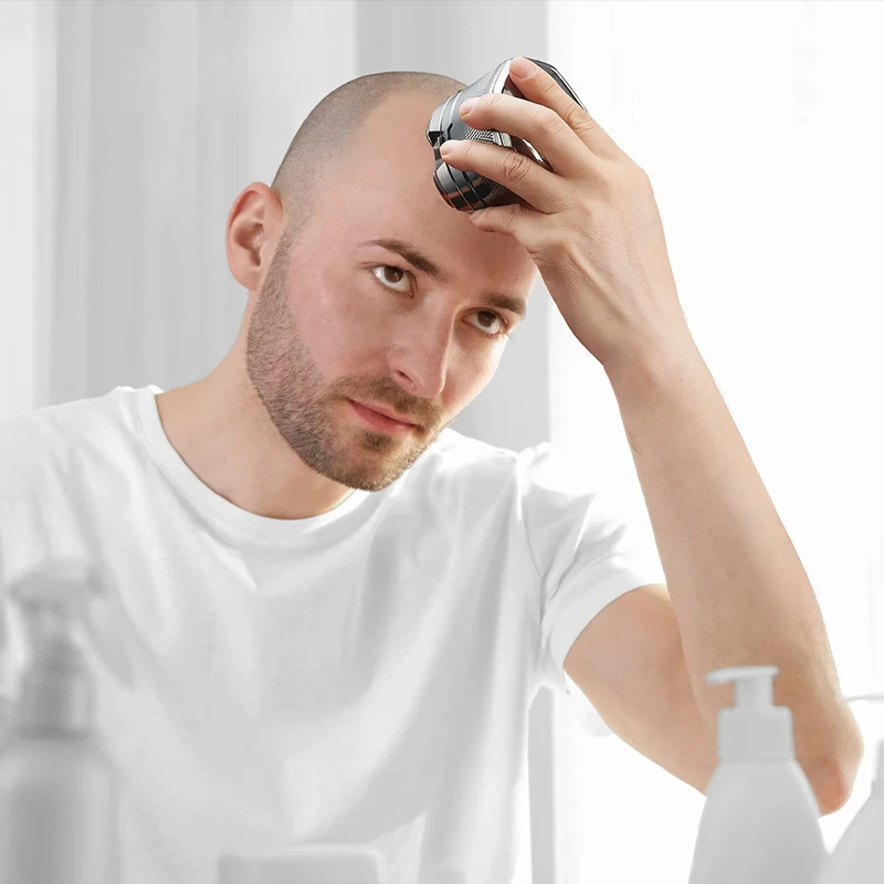 เครื่องโกนหนวดไฟฟ้า-MENS เครื่องโกนหนวดแบบชาร์จไฟได้และใบหน้า Body Wash Homeuse เครื่องโกนหนวดไร้สาย Anti Allergic Wet Dry Shaving โกนหนวด