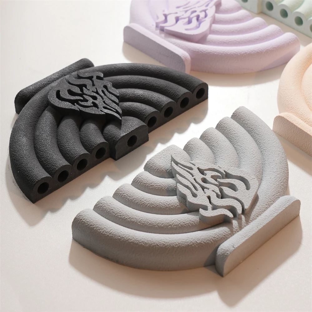 Sabbath Candlesticks Mold DIY Silicone Mold for Concrete Hanukkah Menorah Shabbat Candle Holders Silicone Mould Chanukah Decor