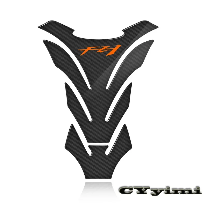 3D Carbon Fiber Motorcycle Fuel Tank Pad Cover Protector Decal Stickers For FZ1 FAZER