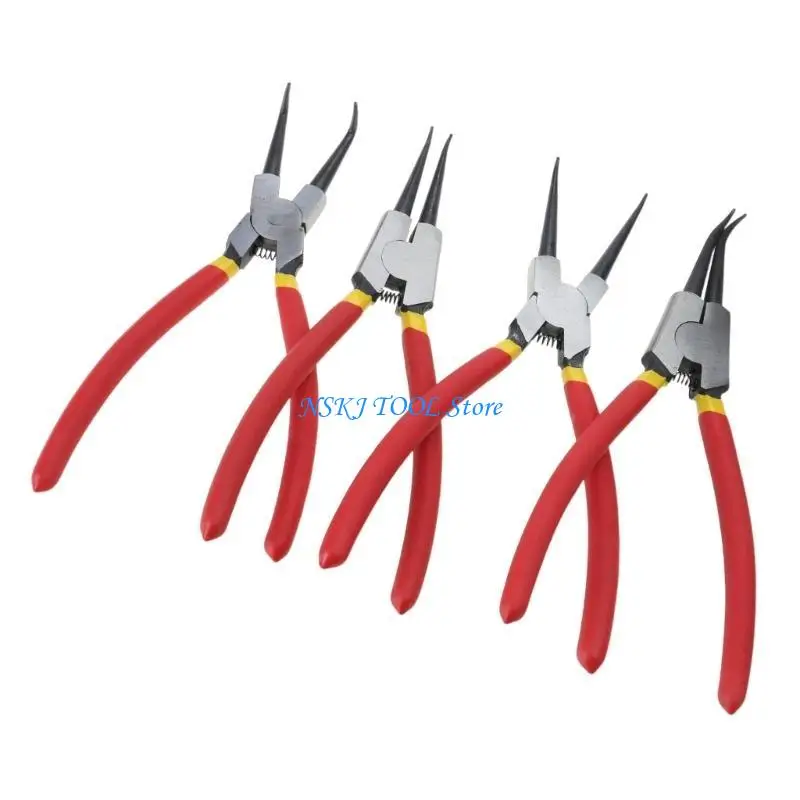 

L8RC 4Pcs Circlip Pliers Internal and External Circlip Pliers Retaining Rings Pliers