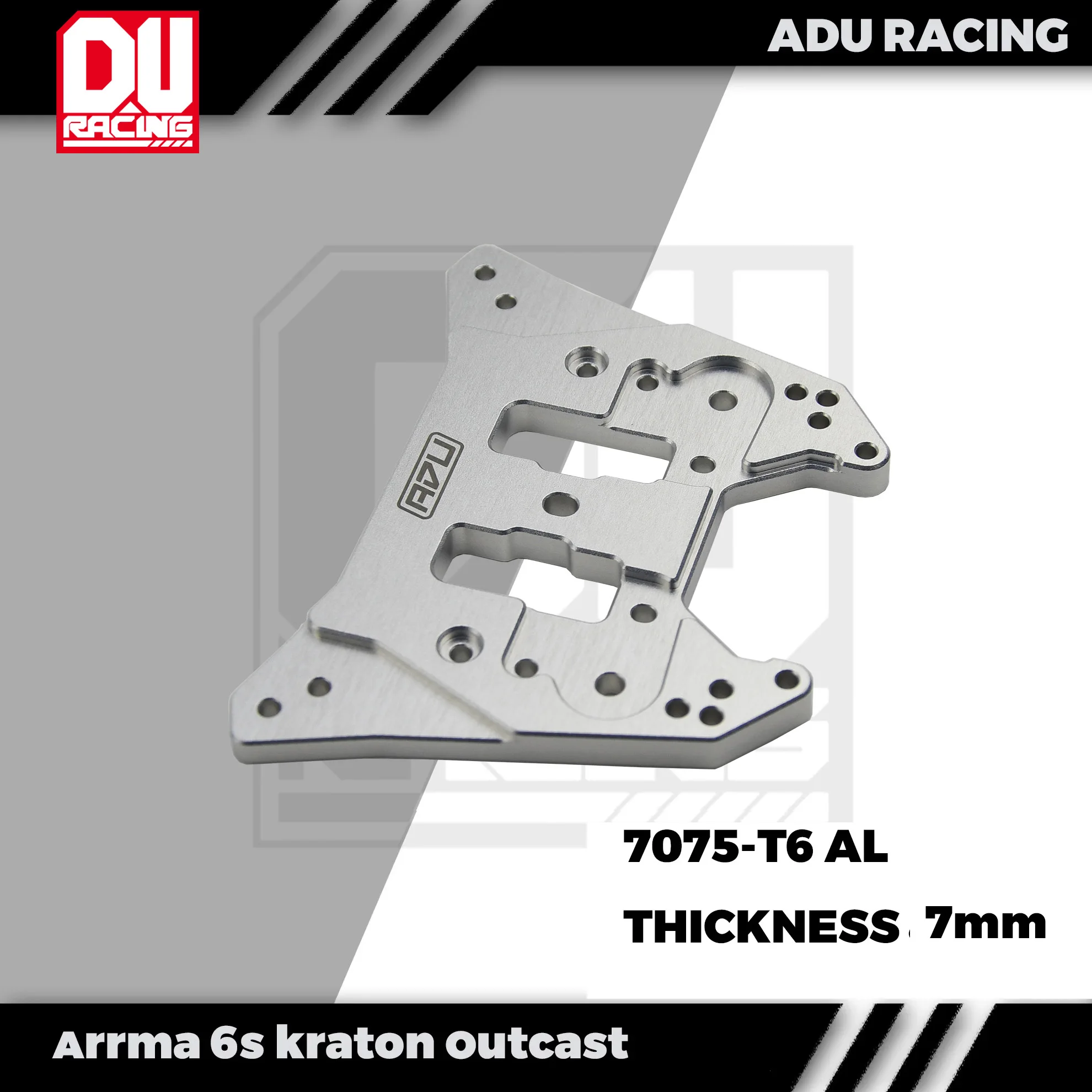 ADU Racing TOURO DE CALÇO TRASEIRO CNC 7075-T6 ALUMINUM PARA ARRMA 6s KRATON OUTCAST