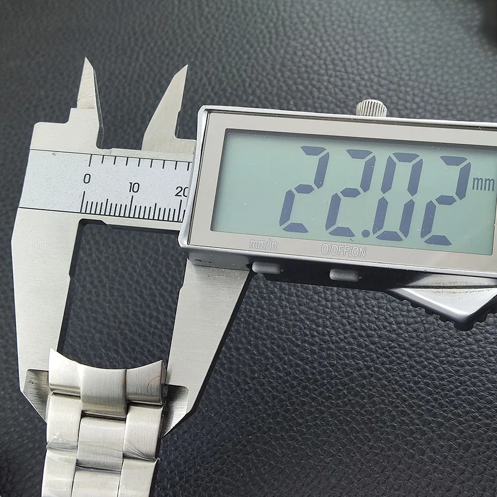 22mm NH36 watch strap suitable for 007 SKX case 6 o'clock NH35NH36 case assembly stainless steel strap watch accessories