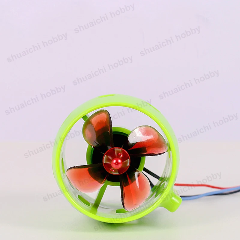 Propulsor submarino de 12V-24V 20A para barco con cebo de remolque RC, Motor sin escobillas de 1000KV, 60mm CW/CCW, hélice de 4 aspas, accesorios marinos