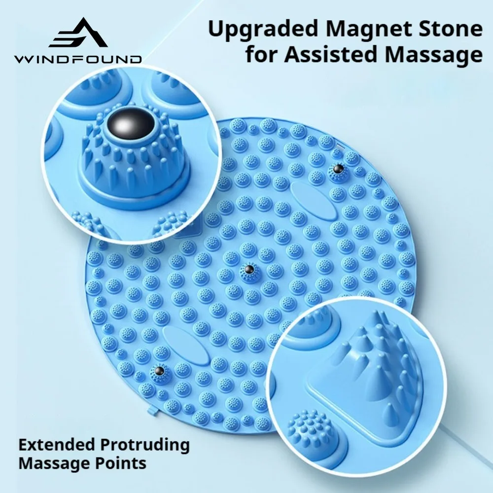 Circular Acupressure Mat for Foot Reflexology and Yoga – Foot Massage Pad Yoga Accessory Suitable for Fitness and Yoga